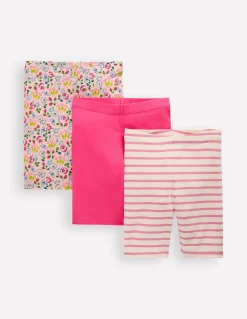 Boden Pantalons-3 cyclistes Motif Spring Garden rose craie