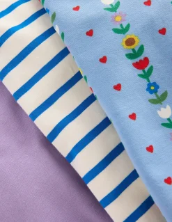 Boden Pantalons-3 cyclistes Motif Sunflower Garden bleu glacier