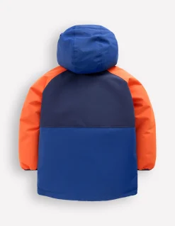 Boden Manteaux & Vestes-Anorak doublé de borg garçon Colourblock orange