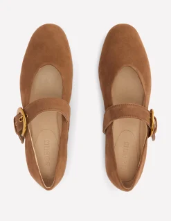 Boden Chaussures Plates-Babies plates Kylie à boucle Terre d'ombre