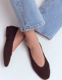 Boden Chaussures Plates-Ballerines couvrantes Chocolat amer