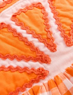 Boden Barboteuses & Ensembles-Barboteuse effet bulle Vichy Orange
