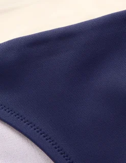 Boden Bikinis|Maillots De Bain-Bas de bikini Campania Bleu marine, colourblock ivoire