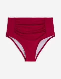 Boden Bikinis|Maillots De Bain-Bas de bikini froncé Kythira Rouge Mérida