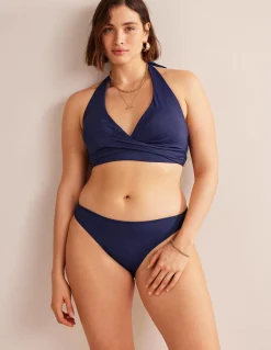 Boden Bikinis|Maillots De Bain-Bas de bikini intemporel Bleu Marine, Petits Pois