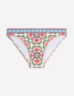 Boden Bikinis|Maillots De Bain-Bas de bikini intemporel Rose, motif Ornamental Trellis