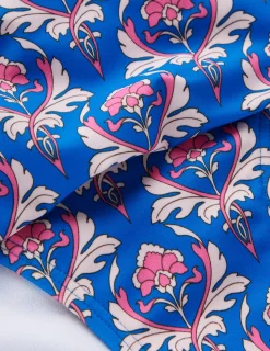 Boden Bikinis|Maillots De Bain-Bas de bikini intemporel à revers Bleu, motif Ornamental Stamp