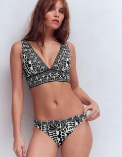 Boden Bikinis|Maillots De Bain-Bas de bikini Porto Noir, motif Geo Stamp