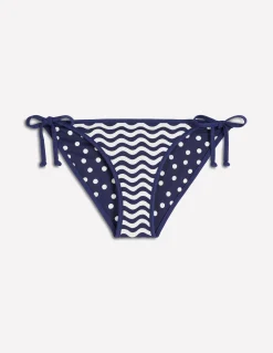 Boden Bikinis|Maillots De Bain-Bas de bikini Symi réversible Bleu marine foncé