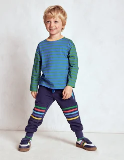 Boden Bas De Jogging-Bas de jogging à genoux renforcés Aristocratic Blue/ Ivory Stripe