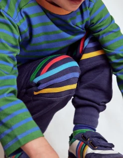 Boden Bas De Jogging-Bas de jogging à genoux renforcés Aristocratic Blue/ Ivory Stripe