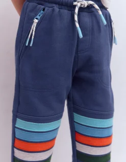 Boden Bas De Jogging-Bas de jogging à genoux renforcés Rayé bleu tribord aux genoux