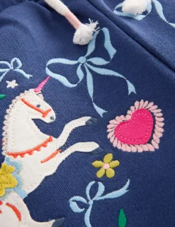 Boden Pantalons|Ensembles Assortis-Bas de jogging Bobbie à appliqués Bleu Marine Licornes