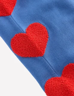 Boden Ensembles Assortis-Bas de jogging Bobbie à appliqués Cœurs geai bleu