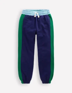 Boden Ensembles Assortis|Bas De Jogging-Bas de jogging colourblock resserré aux chevilles Colourblock bleu médiéval