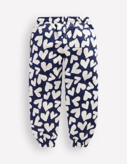 Boden Pantalons|Ensembles Assortis-Bas de jogging cosy imprimé Cœurs Bleu Marine