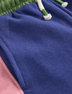 Boden Pantalons|Ensembles Assortis-Bas de jogging large colourblock Colourblock bleu tribord