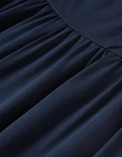 Boden Pantalons-Bas de jogging sarouel en jersey Bleu Marine, Petits Pois