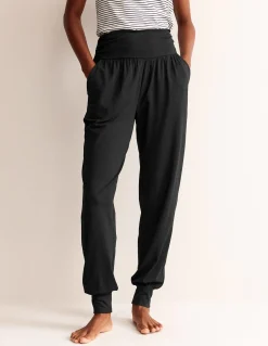 Boden Pantalons-Bas de jogging sarouel en jersey Noir