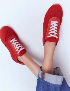 Boden Baskets|Chaussures Plates-Baskets Delphine à semelles fines ROUGE