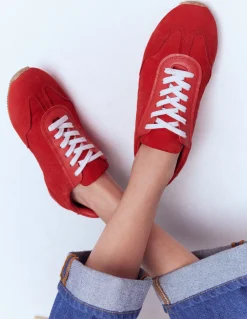 Boden Baskets|Chaussures Plates-Baskets Delphine à semelles fines ROUGE