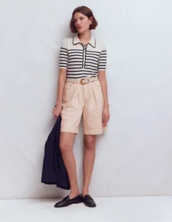 Boden Tenues De Travail|Shorts-Bermuda en jean Écru