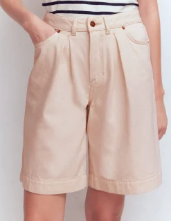 Boden Tenues De Travail|Shorts-Bermuda en jean Écru