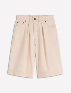 Boden Tenues De Travail|Shorts-Bermuda en jean Écru