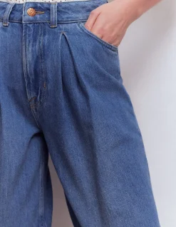 Boden Shorts-Bermuda en jean Blanc/Cerf