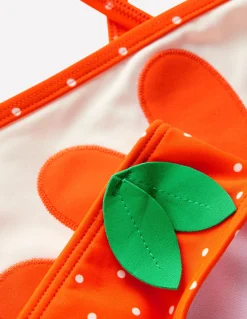 Boden Maillots & Tenues De Plage-Bikini croisé dans le dos à logo Orange Vif