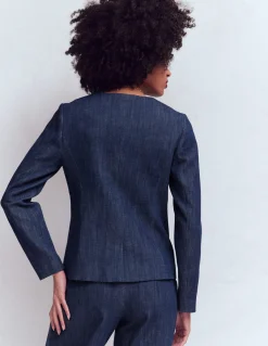 Boden Tenues De Travail|Manteaux & Vestes-Blazer Hampstead en sergé de coton Bleu marine