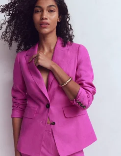 Boden Ensembles Assortis|Manteaux & Vestes-Blazer Stamford en lin Passiflore