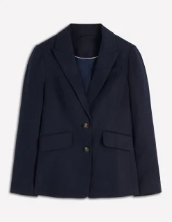 Boden Tenues De Travail|Manteaux & Vestes-Blazer Stamford en lin Bleu marine
