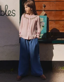 Boden Tops & T-Shirts-Blouse à empiècement volanté Broderie lotus