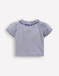 Boden Tops & T-Shirts|Ensembles Assortis-Blouse boutonnée Rayé bleu/ivoire