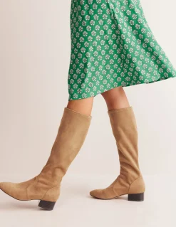 Boden Chaussures Plates|Chaussures À Talons-Bottes plates stretch hauteur genou Baies