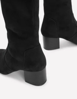 Boden Tenues De Travail-Bottes stretch à talons carrés Noir