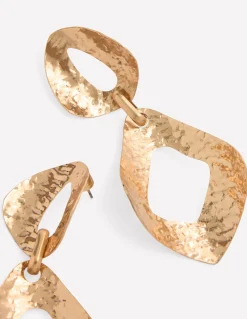 Boden Bijoux-Boucles d’oreilles doubles martelées Doré