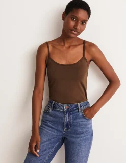 Boden Tops & T-Shirts-Caraco uni Marron