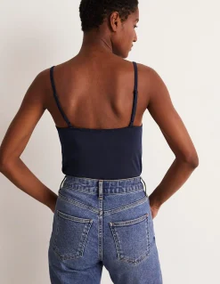 Boden Tops & T-Shirts-Caraco uni Bleu Marine, Petits Pois