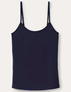 Boden Tops & T-Shirts-Caraco uni Bleu Marine, Petits Pois