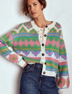 Boden Pulls & Gilets-Cardigan Abi en jacquard Motif aztèque multi