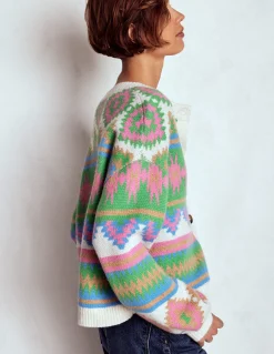 Boden Pulls & Gilets-Cardigan Abi en jacquard Motif aztèque multi