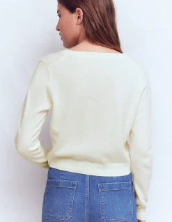 Boden Cachemire|Tenues De Travail-Cardigan court Eva en cachemire Ivoire chaud