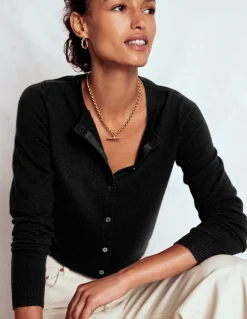 Boden Cachemire|Tenues De Travail-Cardigan court Eva en cachemire Noir