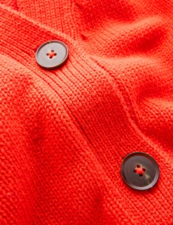 Boden Tenues De Travail|Pulls & Gilets-Cardigan décontracté Lucy en coton Orange Vif