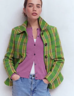 Boden Cachemire|Tenues De Travail-Cardigan Eva en cachemire Violet trèfle