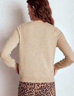 Boden Cachemire|Tenues De Travail-Cardigan Eva en cachemire Chinchilla Chiné