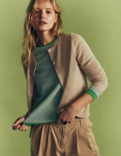 Boden Cachemire|Tenues De Travail-Cardigan Eva en cachemire Chinchilla Chiné