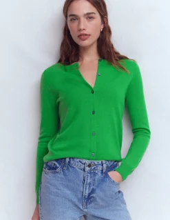 Boden Cachemire|Tenues De Travail-Cardigan Eva en cachemire Vert printemps